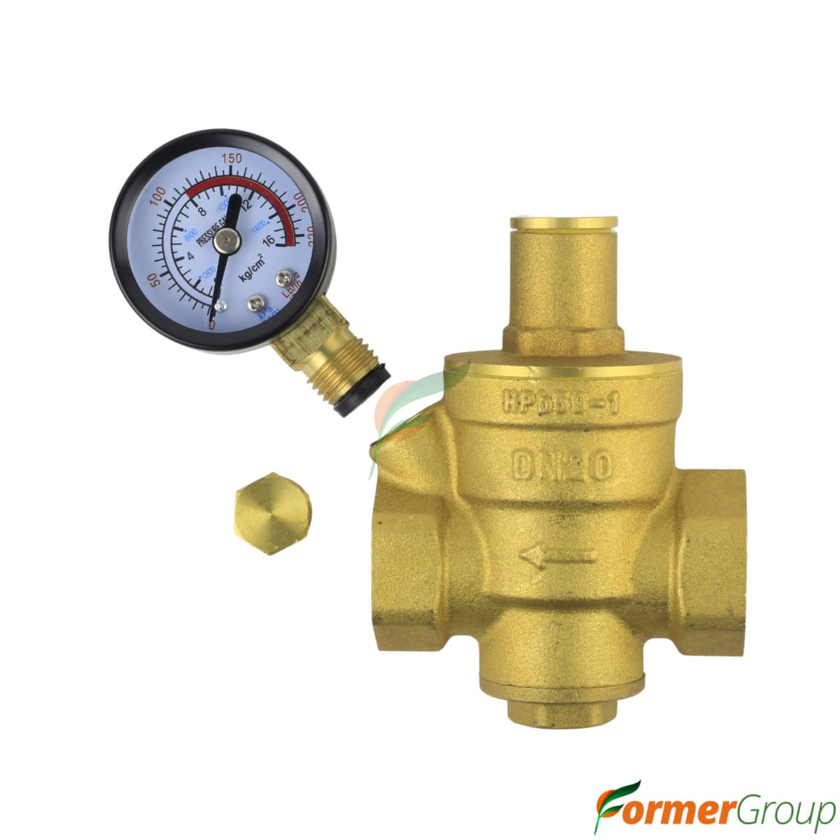 Regulador Reductor De Presion De Agua Ajustable 3/4