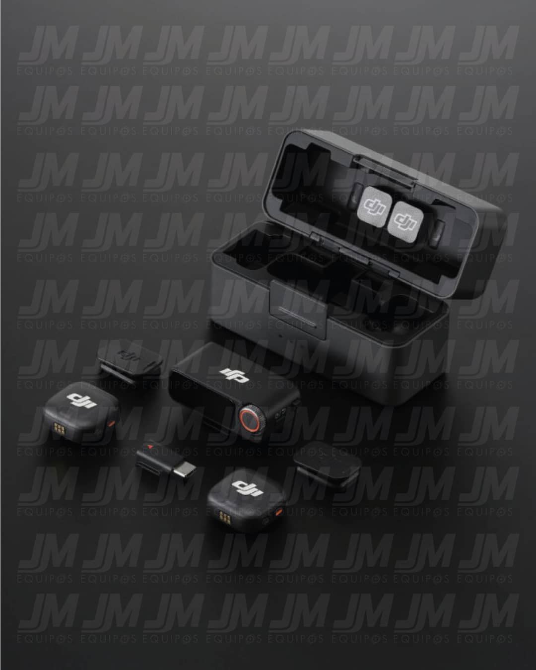 DJI Mic Mini sistema inalámbrico 2 TX + 1 RX con estuche cargador