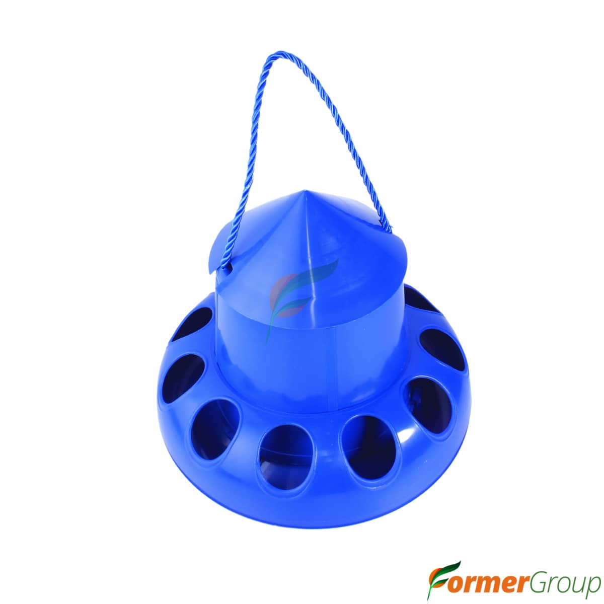 Comedero azul para aves 2 kg