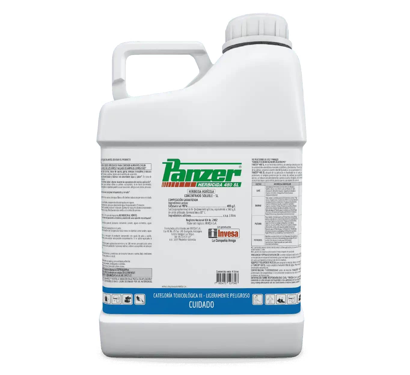 Herbicida Panzer SL 480 x 4 Lt - Invesa