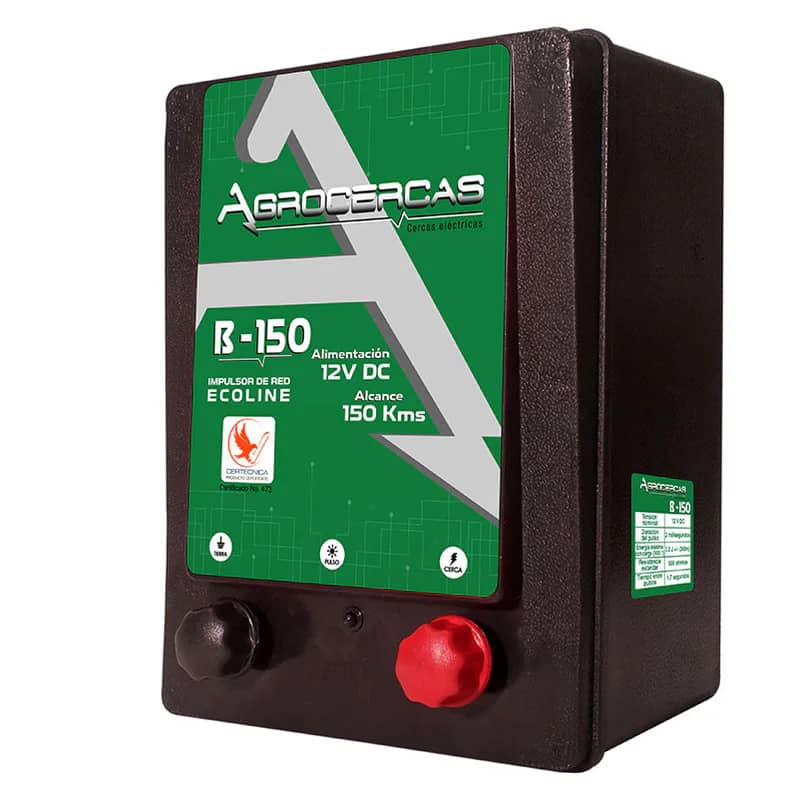 Impulsor Agrocercas B-150 12V | Cerca Eléctrica 150 Km