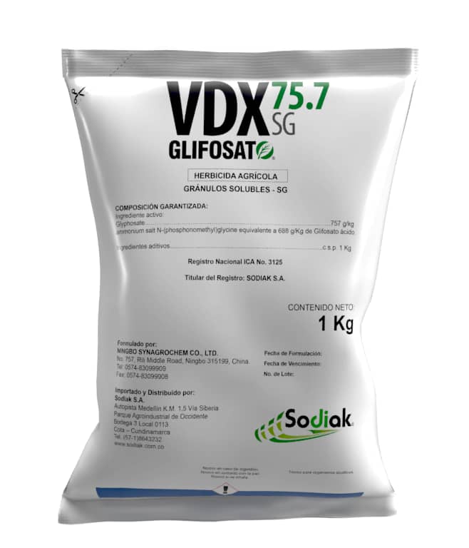 Herbicida VDX 75.7 SG Glifosato x 1 Kg