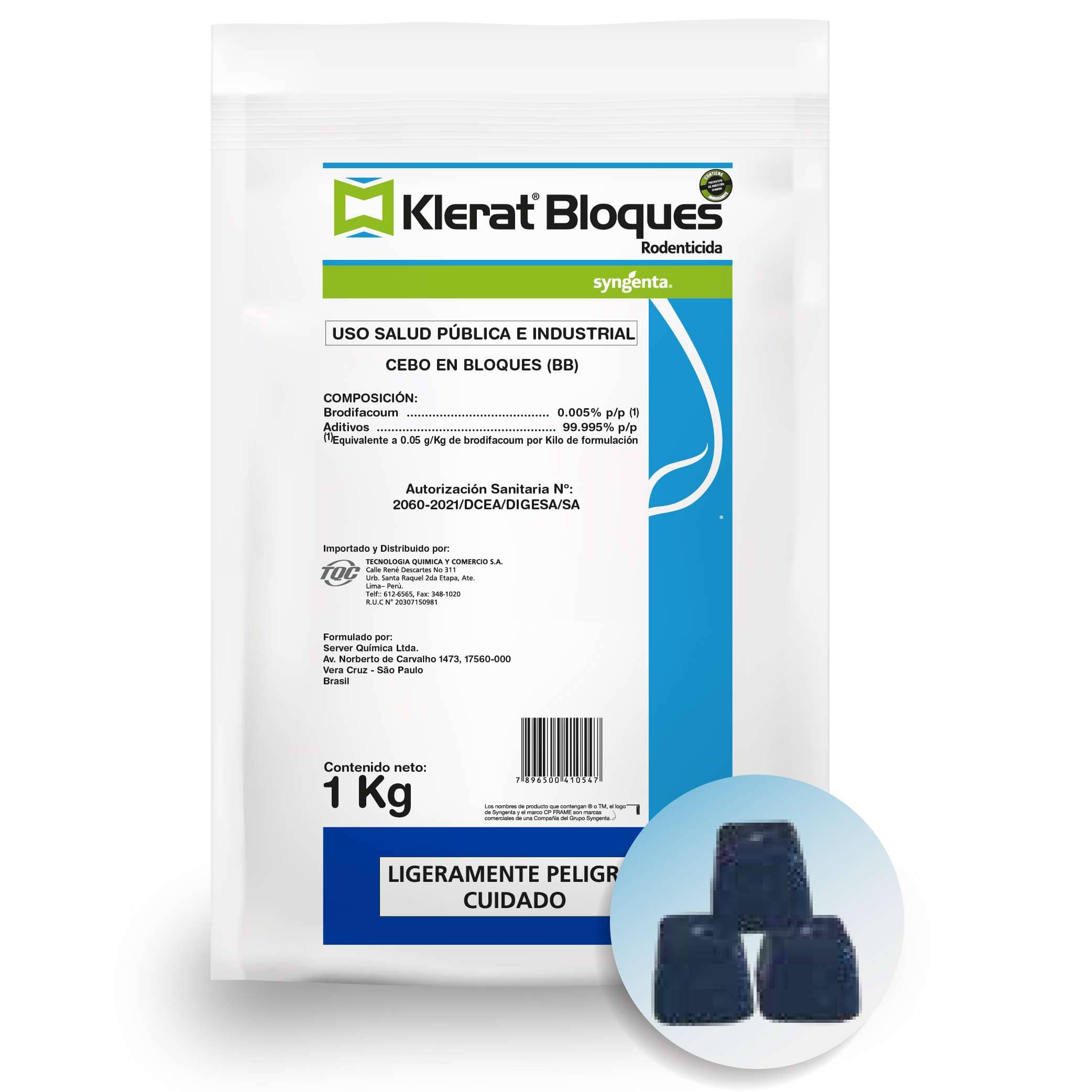 Klerat Bloques Parafinados 5 g Syngenta | Rodenticida
