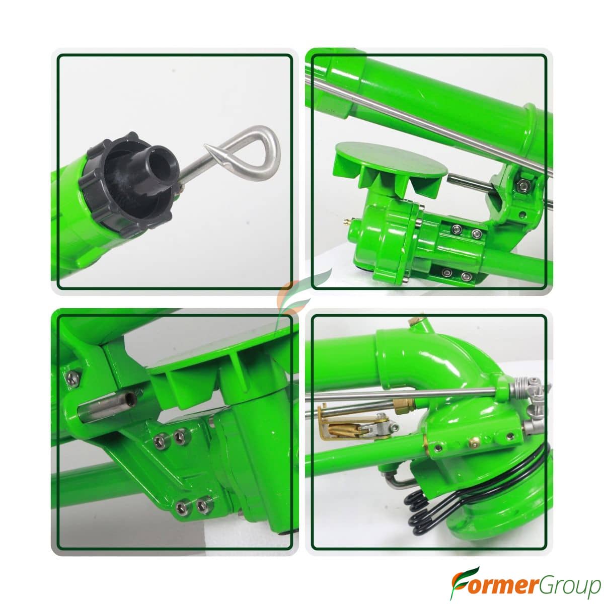 Aspersor cañón 2" agrícola 360° largo alcance | Riego