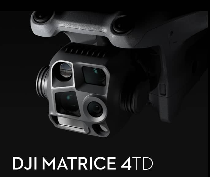 Dron profesional DJI Matrice 4TD para seguridad e inspección nocturna