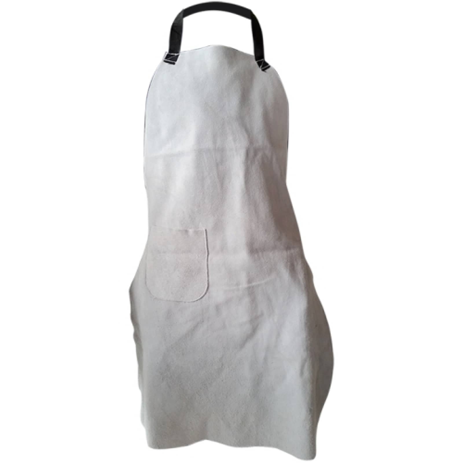 Delantal de Carnaza Gris | Protección y Durabilidad Laboral