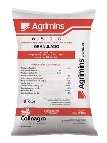 Fertilizante Agrimins x 46 kilogramos