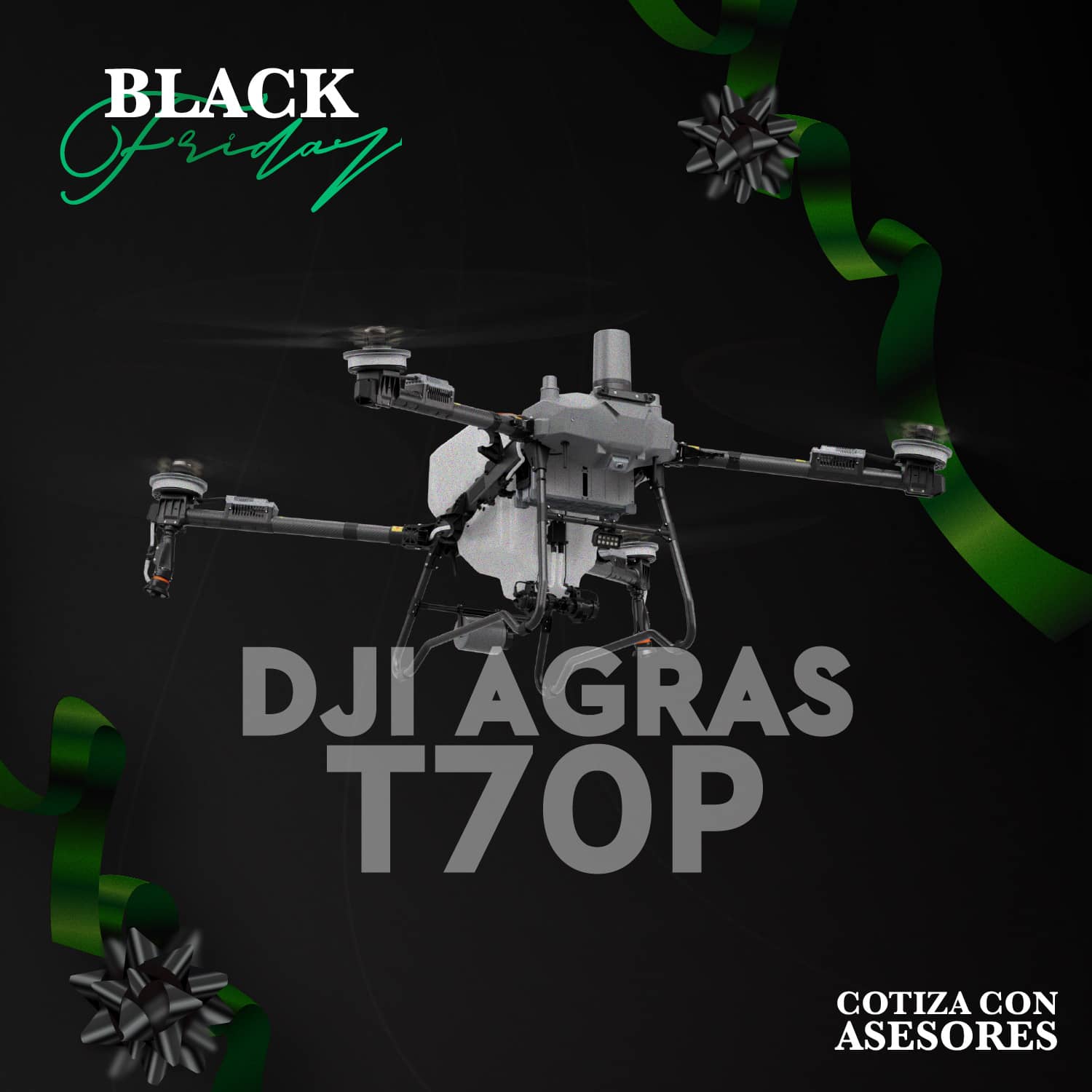 Dron agrícola DJI AGRAS T70P de alto rendimiento