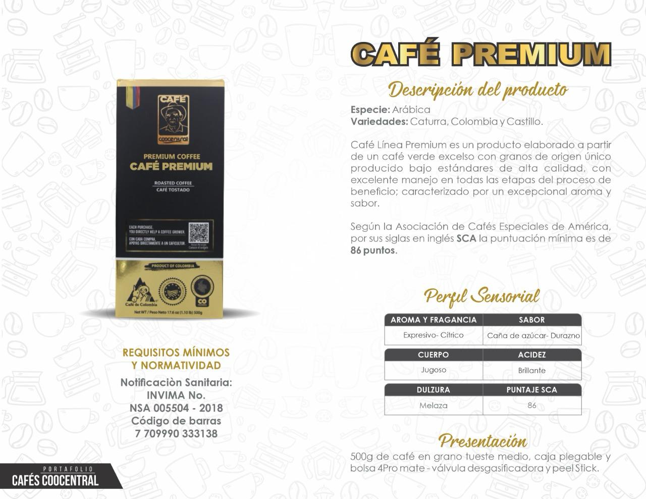 Café Premium x 500 Gr