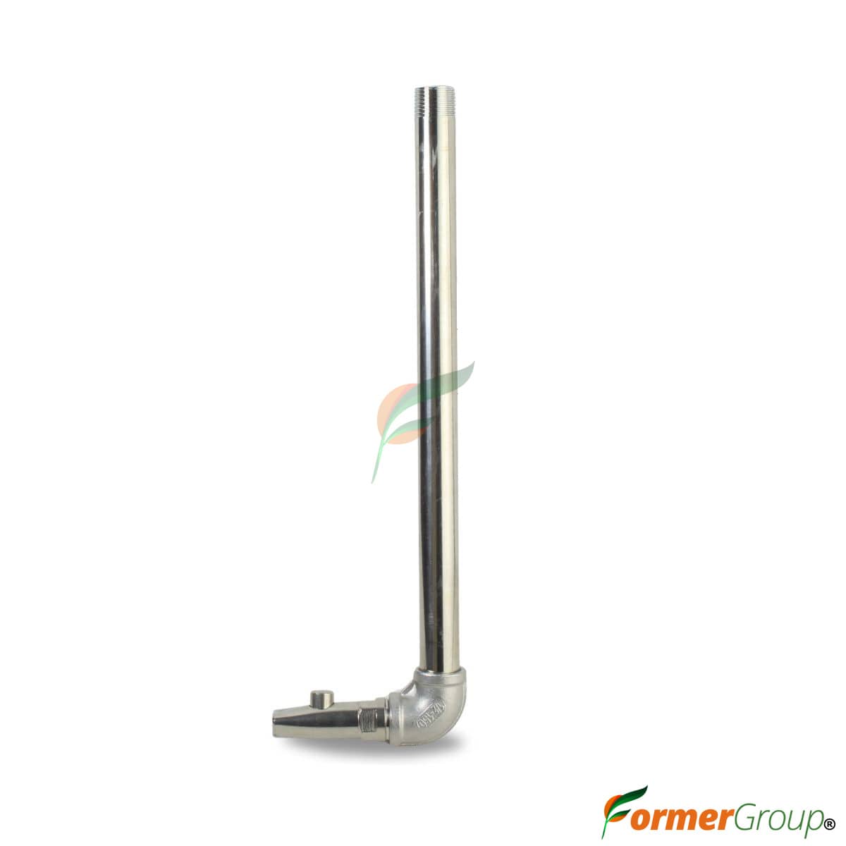 Kit Bebedero Lechones Botón 1/2 Codo 50cm Acero Inox