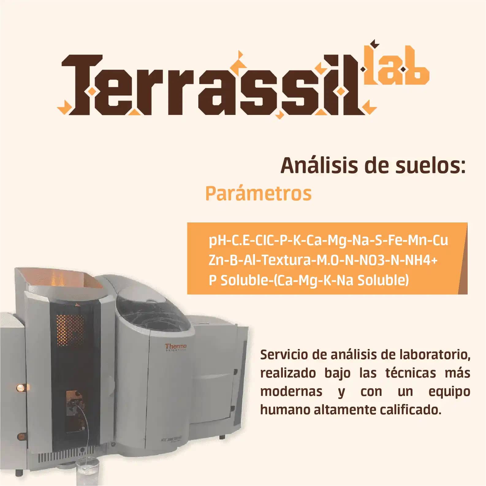 Laboratorios Análisis de suelo completo - Terrassil lab