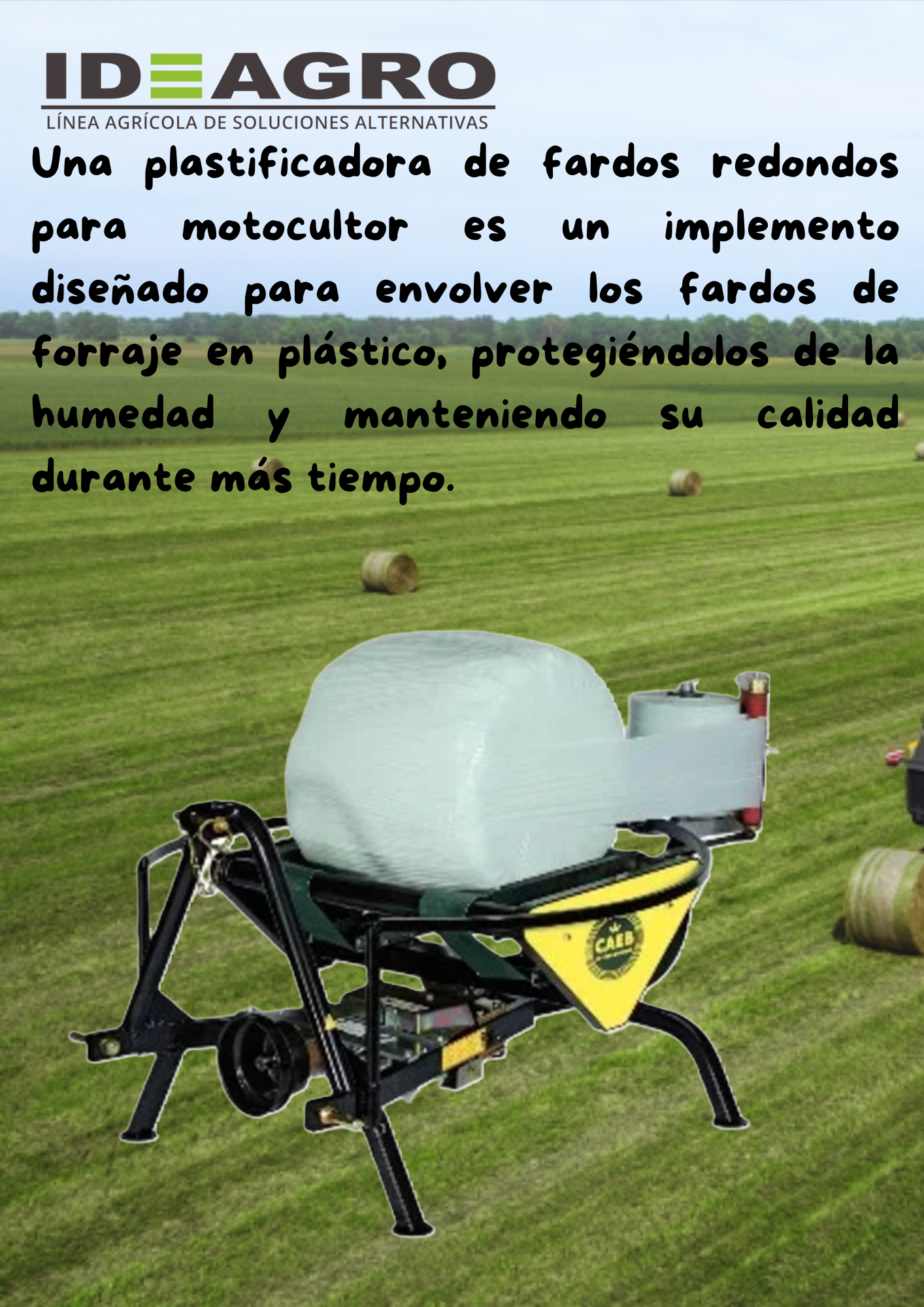 Plastificadora Mountainsilos 550 para Motocultor