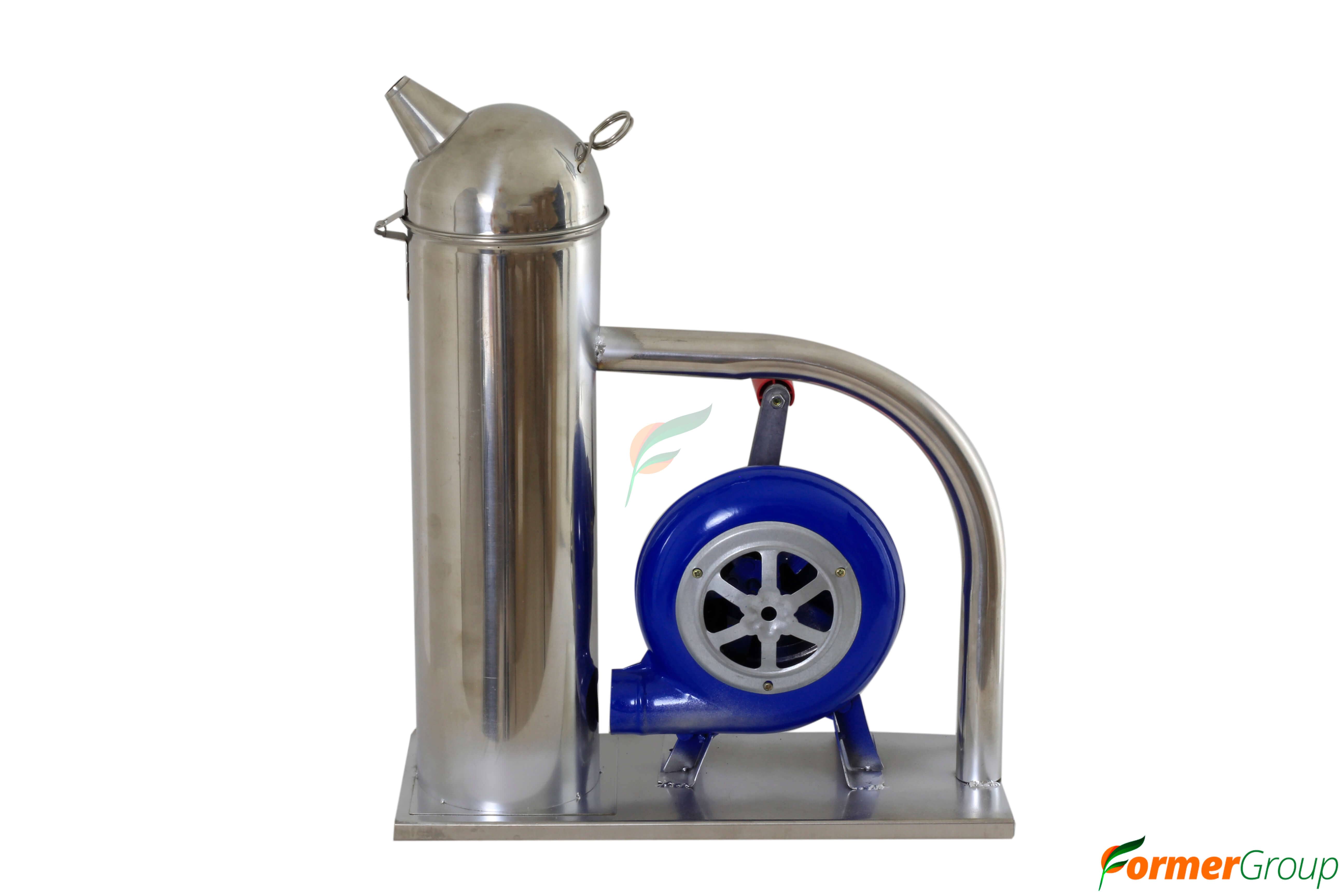 Ahumador manual con malla para apicultura - Manejo seguro de colmenas
