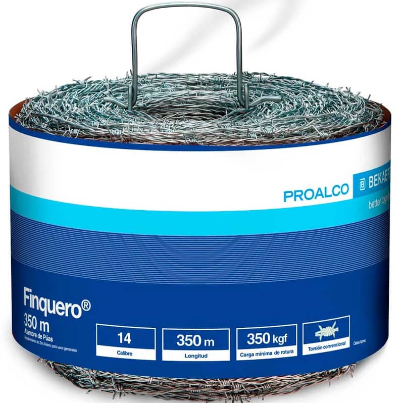 Alambre de Púas 14 x 350 Mts Finquero | Alta Durabilidad