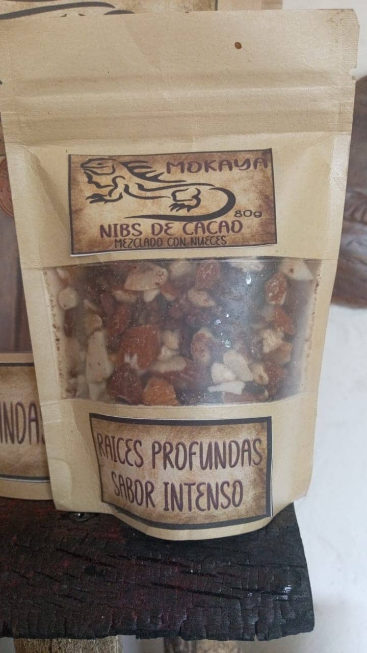 Nibs de Cacao con Nueces 80g | Snack Saludable Premium Colombiano | Mokaya