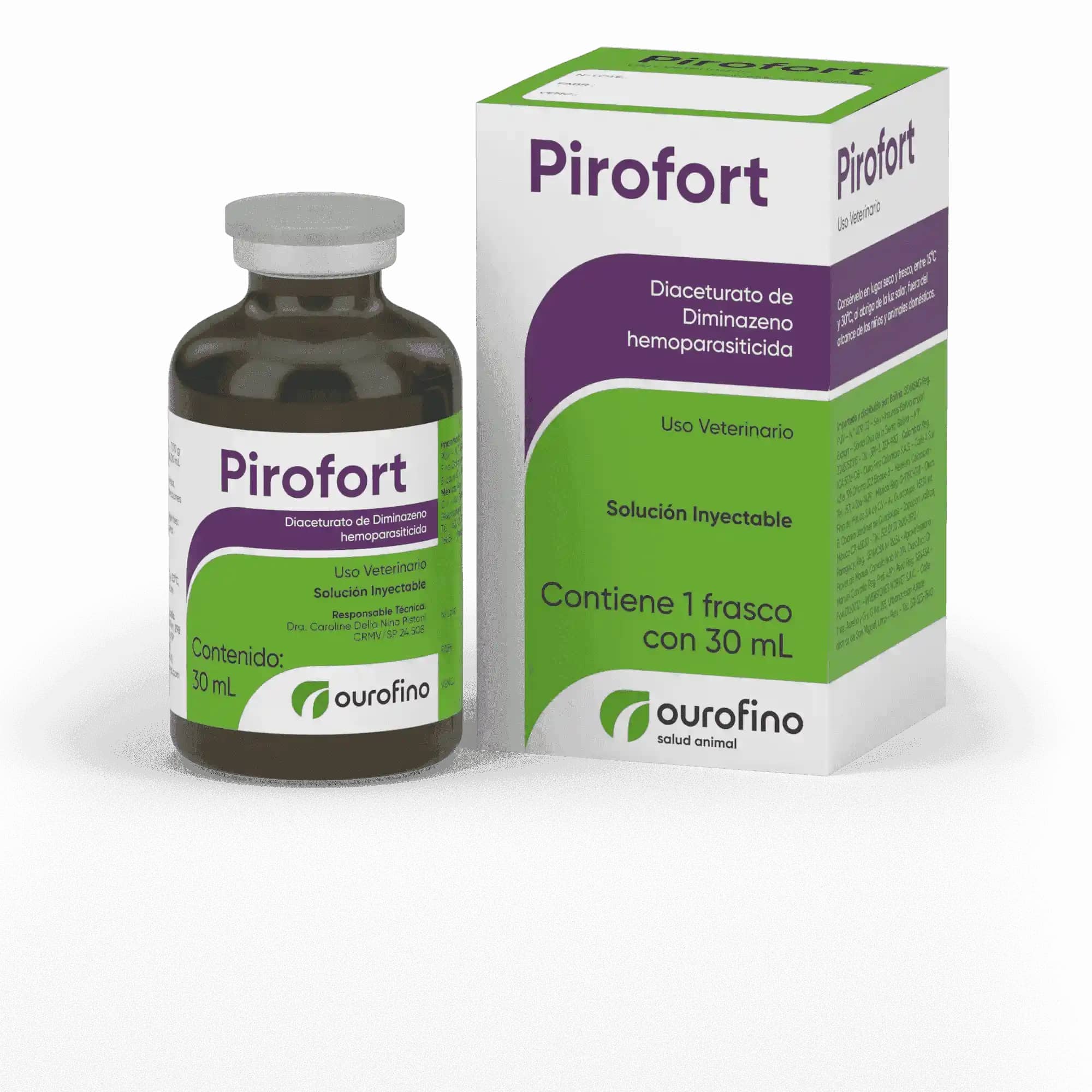 Hemoparasiticida Pirofort x 30 ml - Ourofino