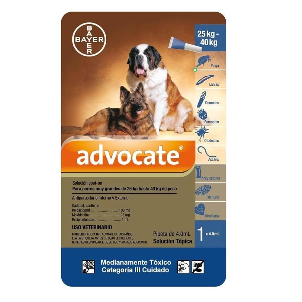 Antiparasitario Advocate (perros) x 4,0 Ml - Elanco