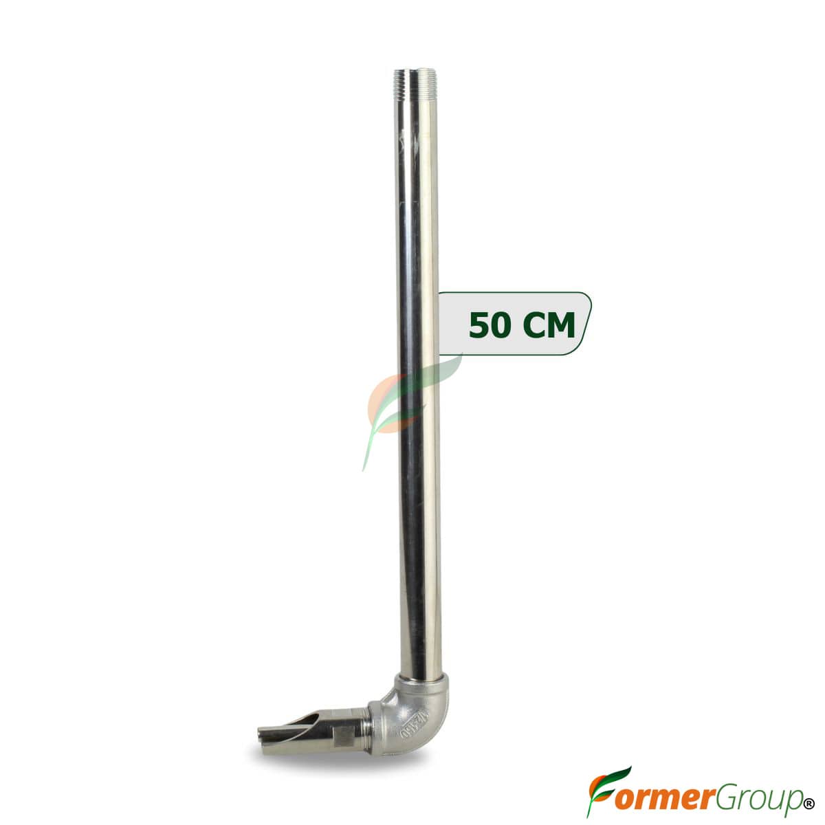 Kit Bebedero Lechones Chupo Interno 1/2 Codo 50cm Acero