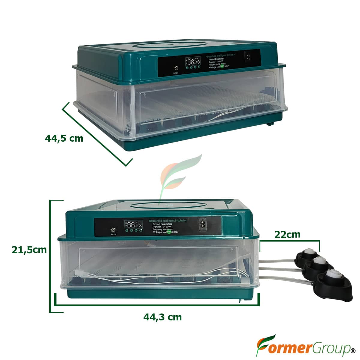 Incubadora 64 Huevos Volteo Automático 110V
