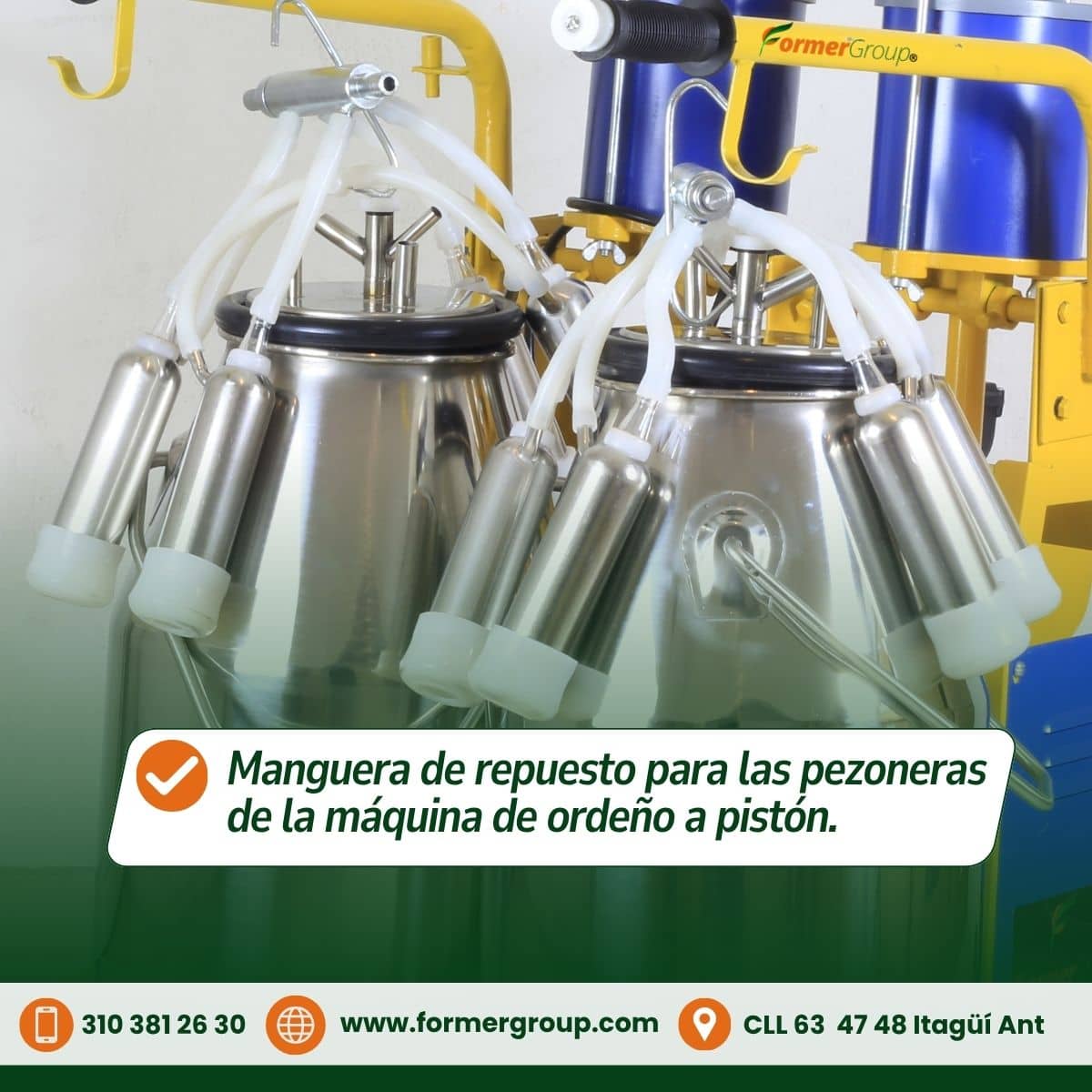Tubos de Aire para Máquina de Ordeño a Pistón – Pack de 4 Unidades