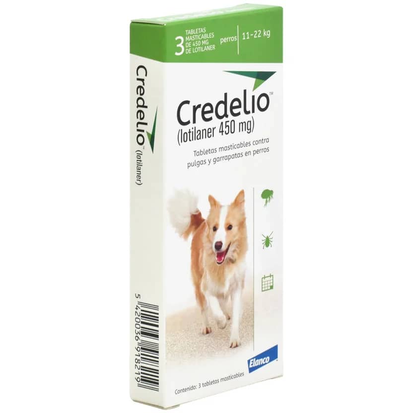Credelio 225 mg Elanco x3 | Antipulgas y garrapatas perros pequeños