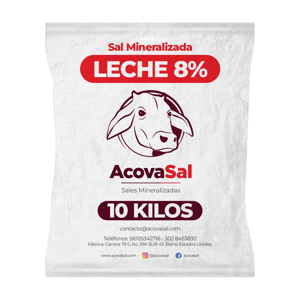Sal Mineralizada Premium Leche 8 % x 10 Kg