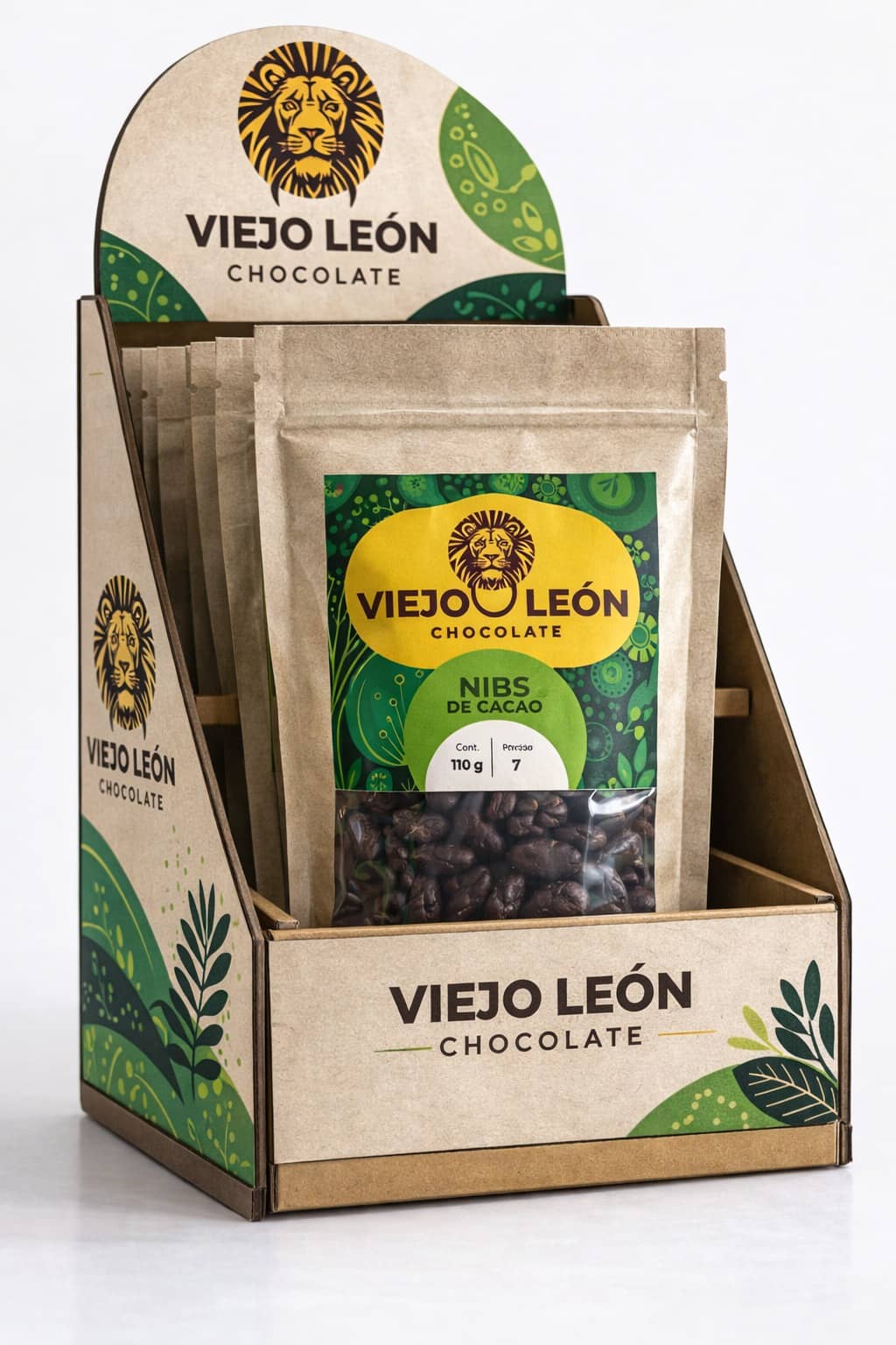 Almendras de Cacao Tostadas 110 g | Viejo León Chocolate