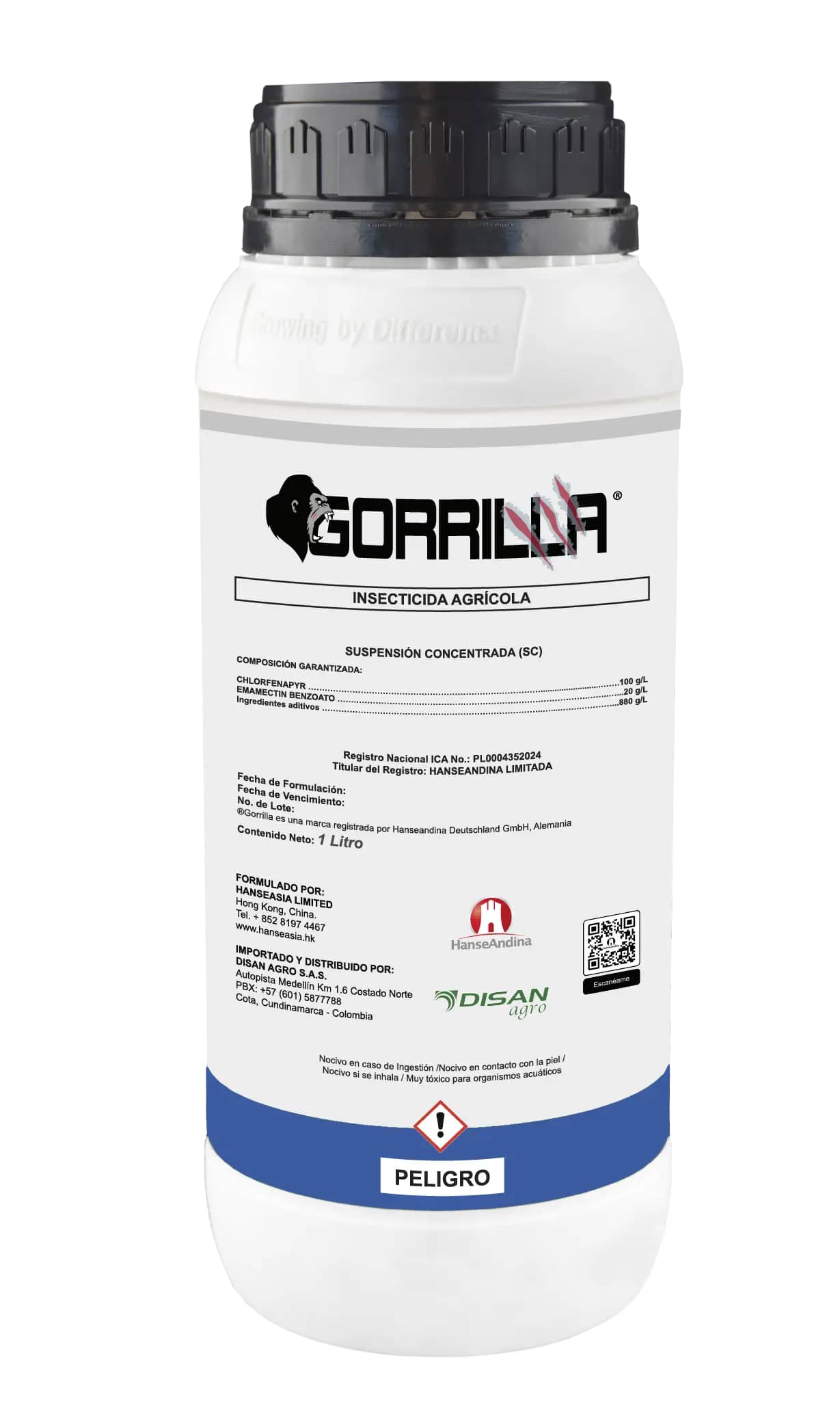 GORRILLA SC Insecticida Emamectina Clorfenapir