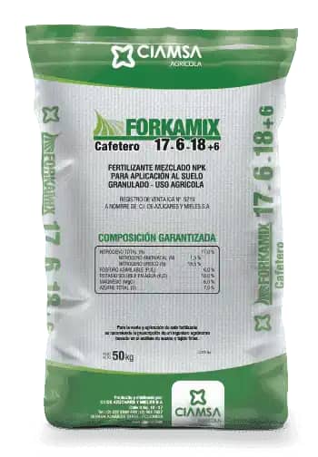 Fertilizante para café Forkamix 17-6-18 + 6 x 50 kg - Ciamsa