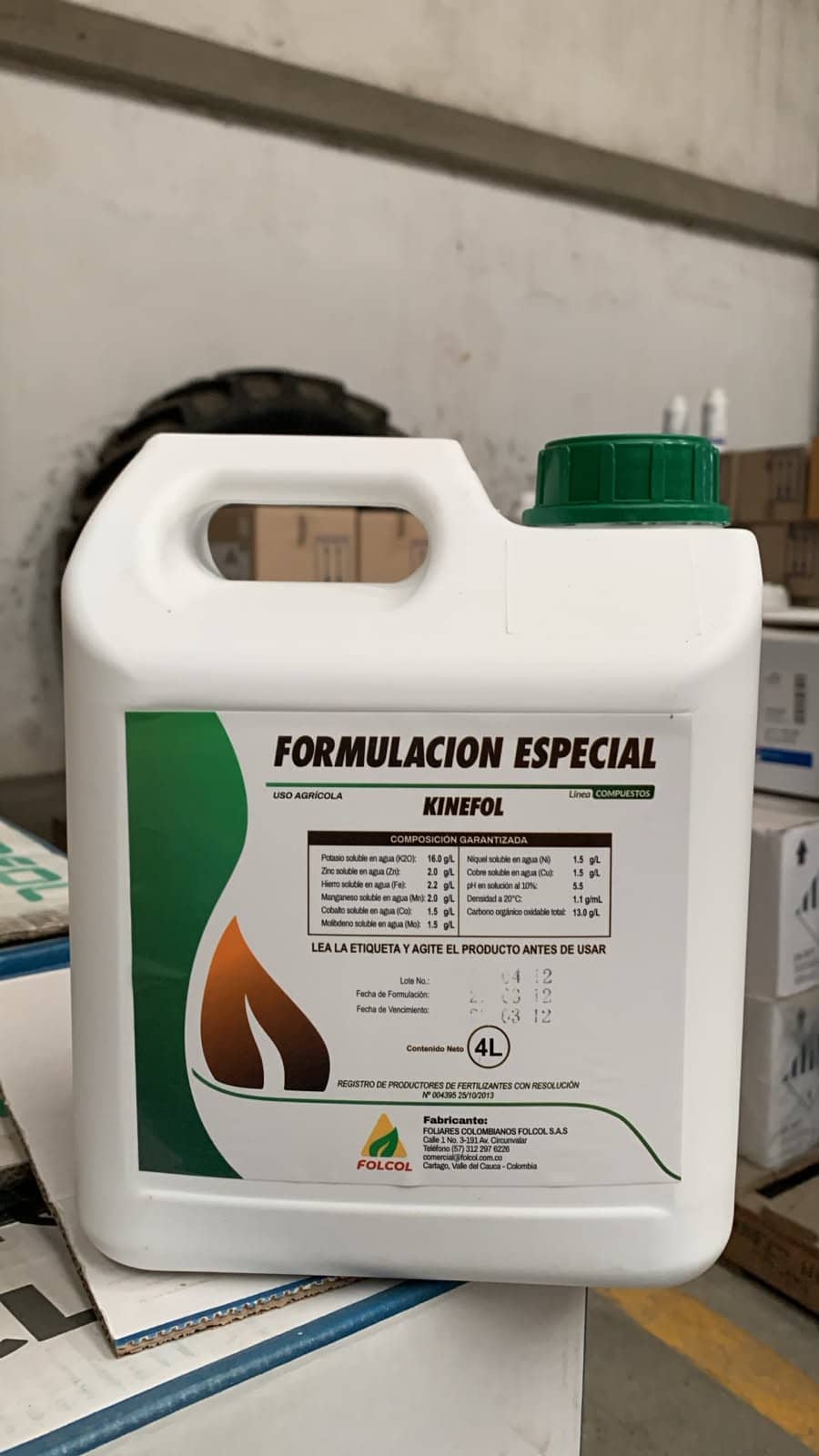 Bioestimulante líquido para raíces Kinefol - aminoácidos y algas