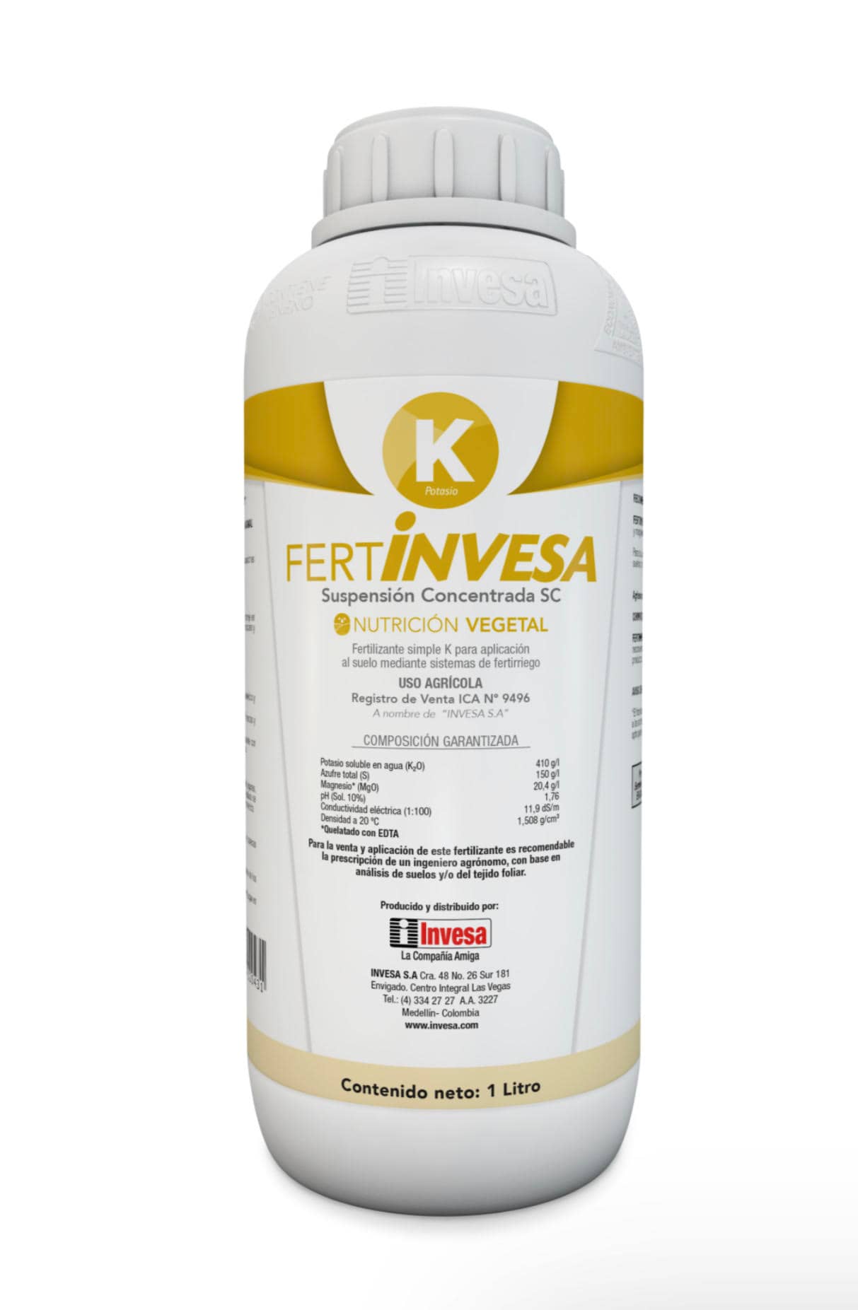 Fertilizante Fertinvesa K x 1 litro