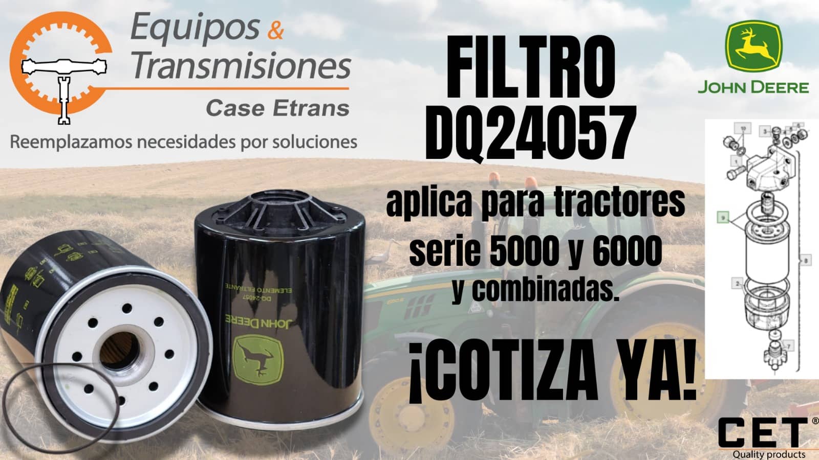 Filtro de combustible - DQ24057