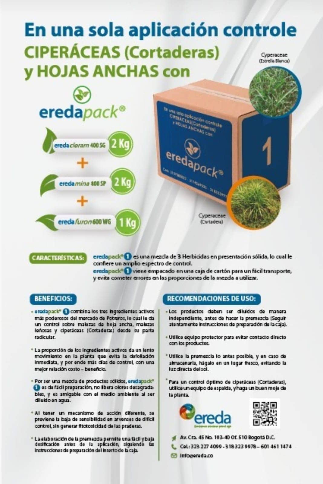 Herbicida Eredapack 1 + Pegal Silikon (Coadyuvante)