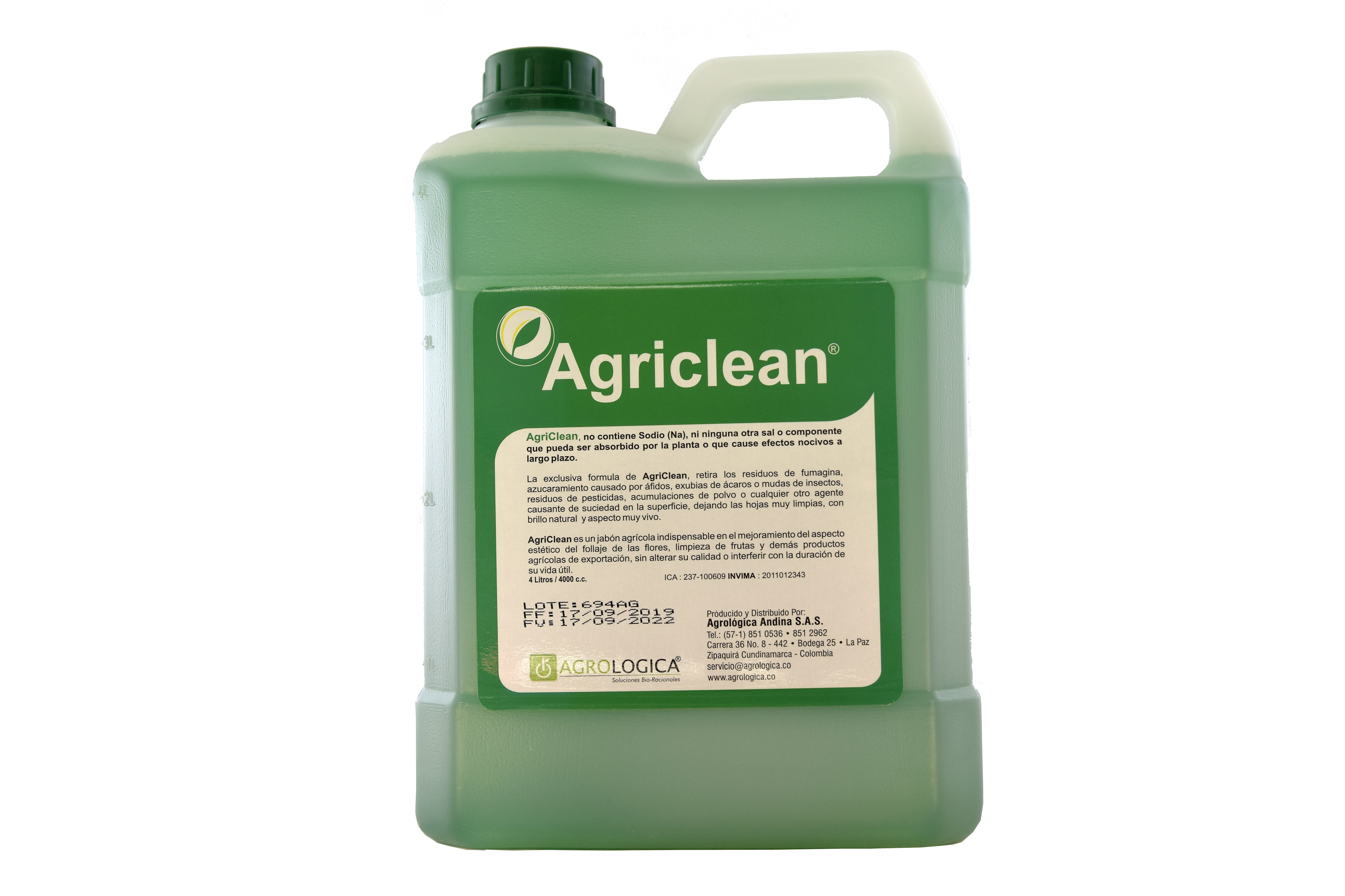 Agriclean Garrafa X 4 LT