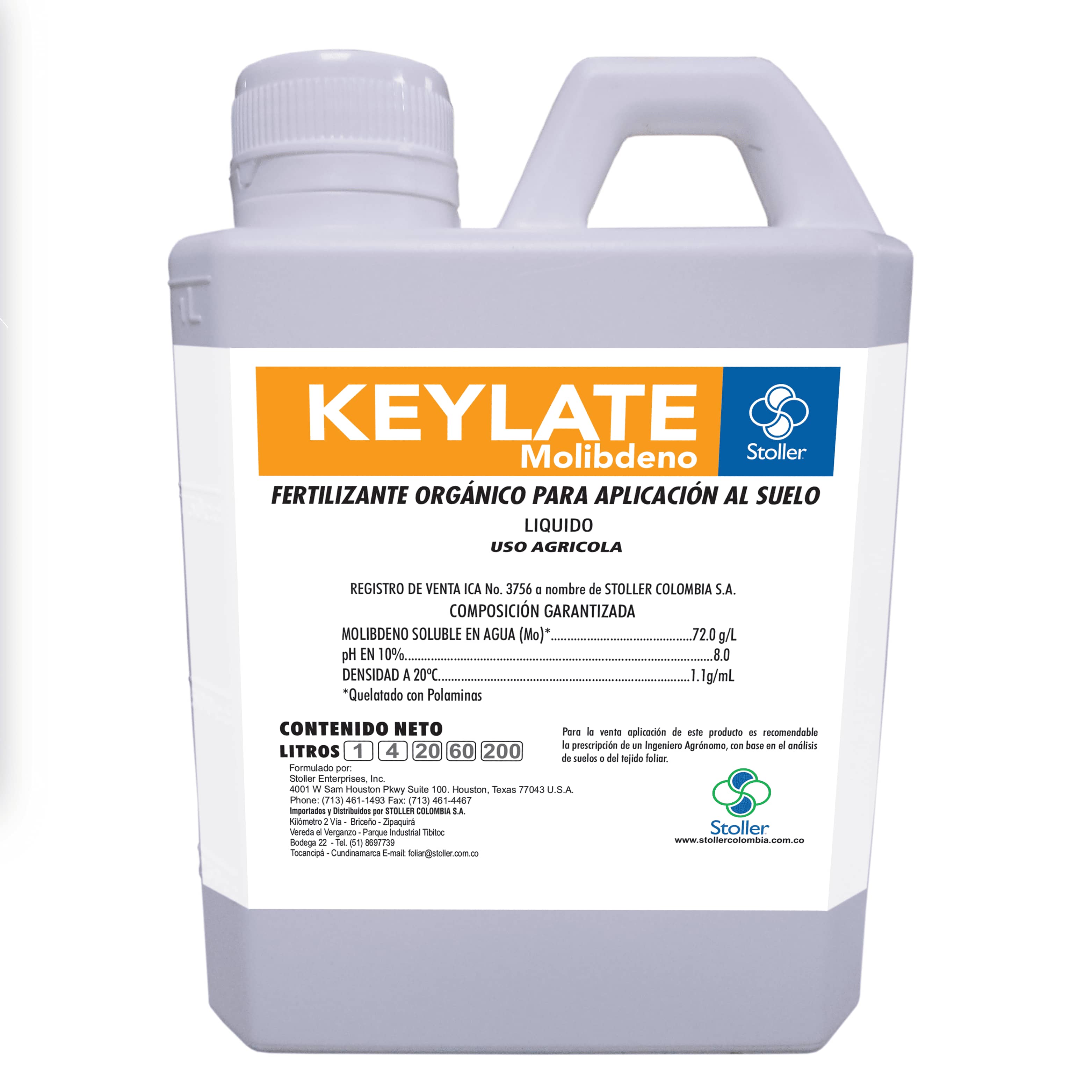 Molibdeno quelatado foliar Keylate 1L