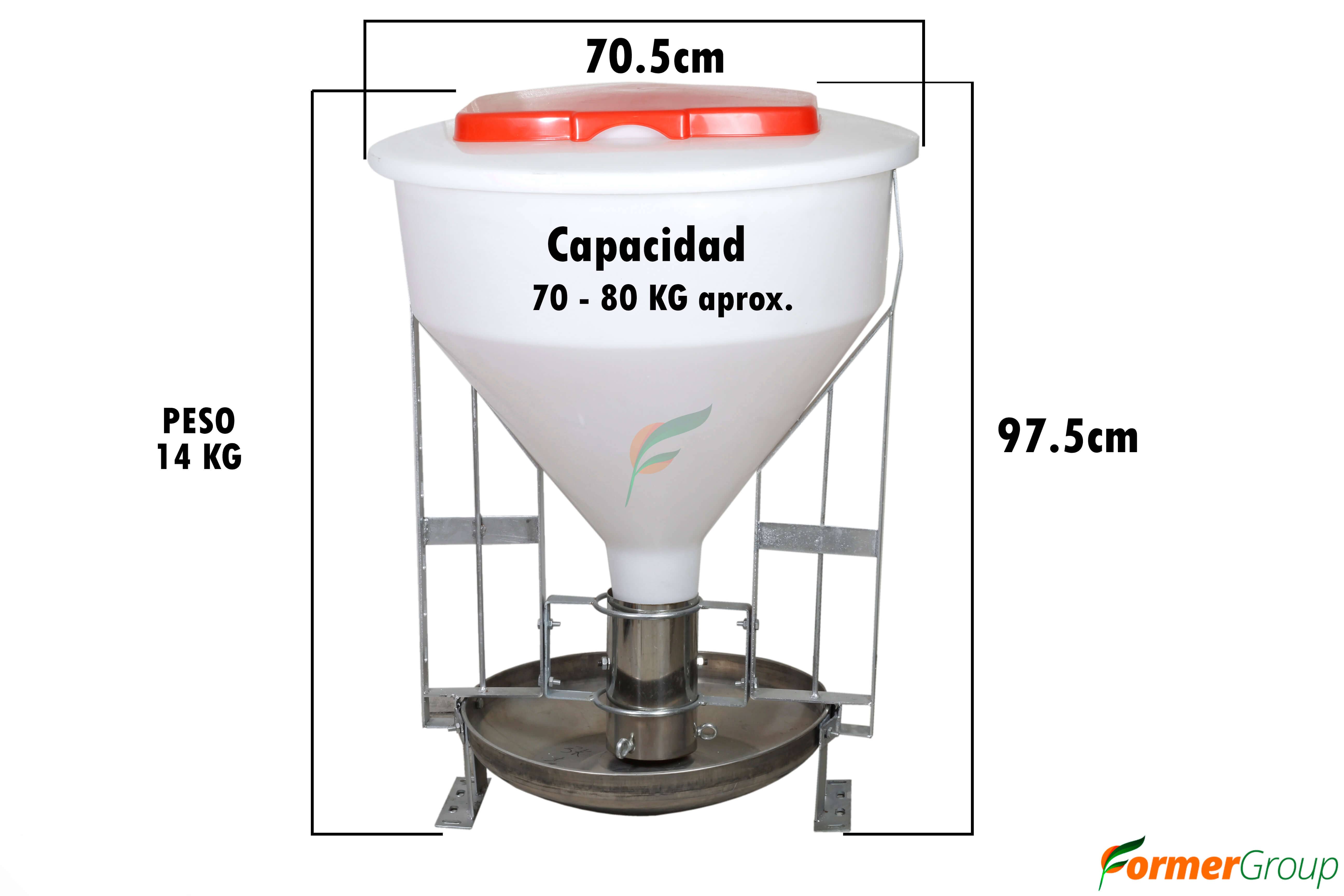Comedero Automático Tolva 80kg