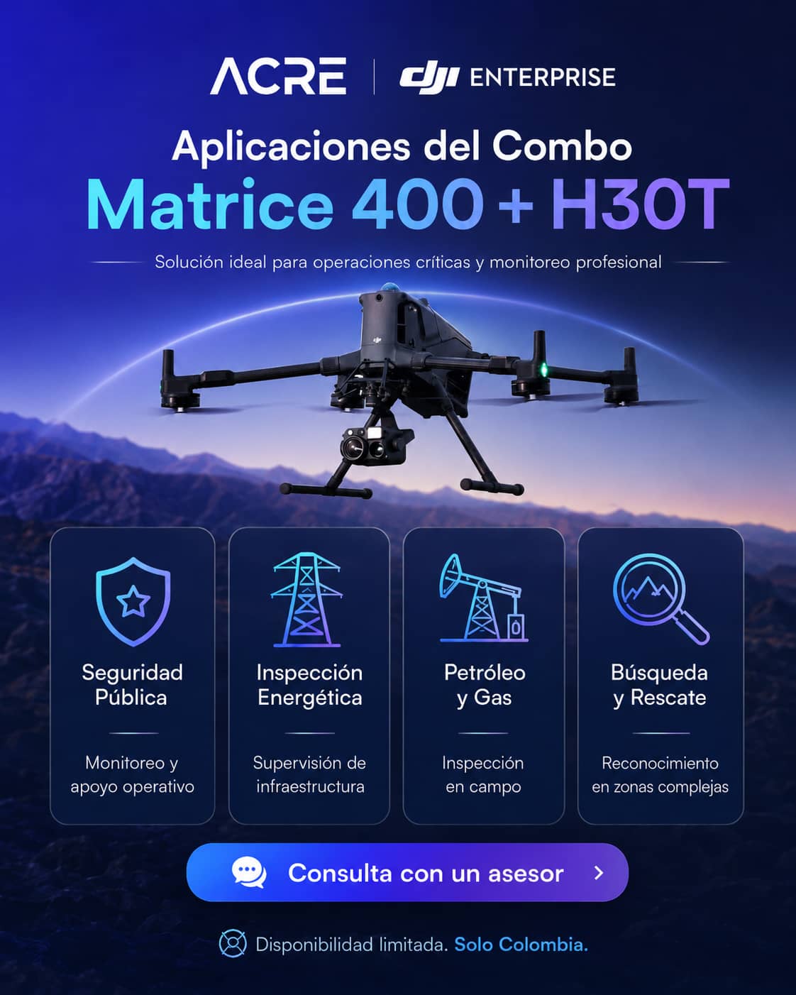 Combo Matrice 400 + H30T - Dron DJI Enterprise
