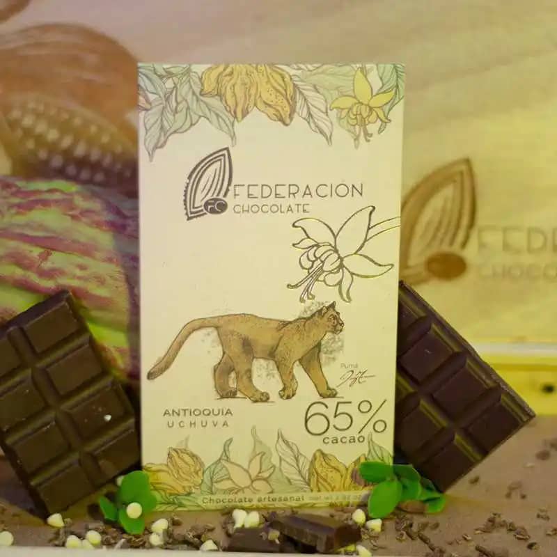 Barra de chocolate Antioquia Uchuva 65% cacao x 80gr