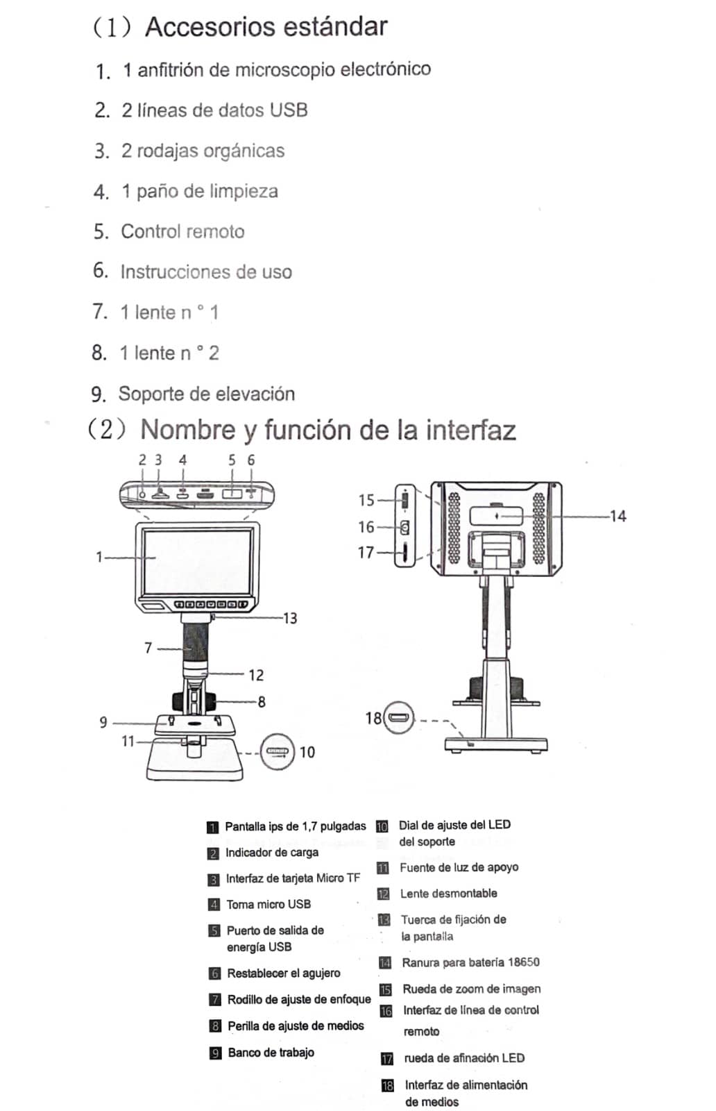 Microscopio Digital LCD