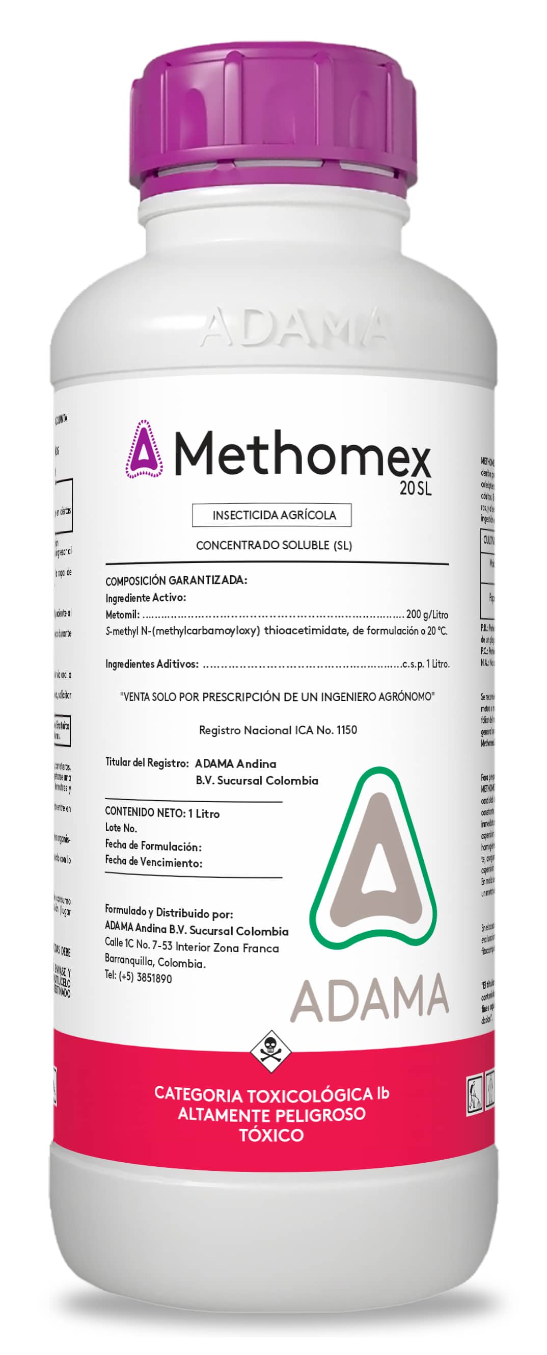 Insecticida Methomex 20% SL x 1 Lt - Adama