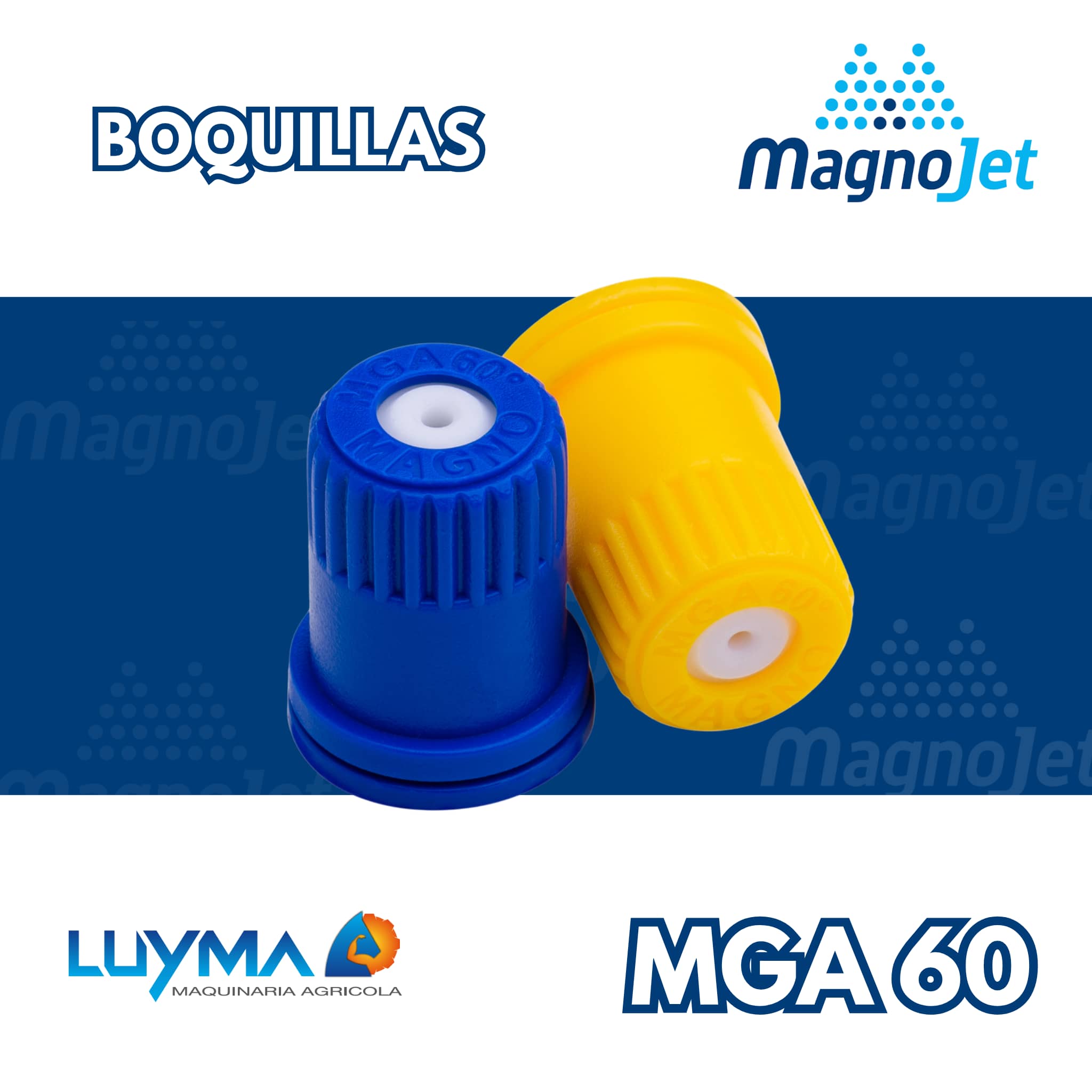 Boquilla Magnojet MGA Cerámica 60° Cono Hueco para Fumigadora