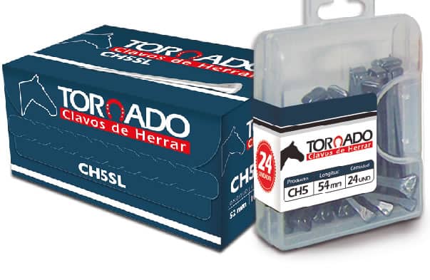 Clavos para herrar Ch-5 x 24 und - Tornado Blister