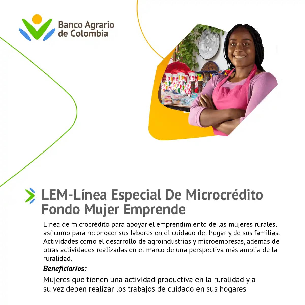 LEM-Línea Crédito Especial De Microcrédito Fondo Mujer Emprende