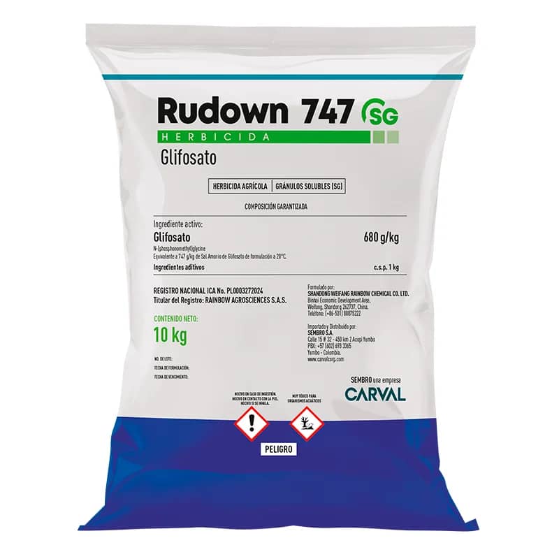 RUDOWN 747 SG Carval | Herbicida total sistémico agrícola