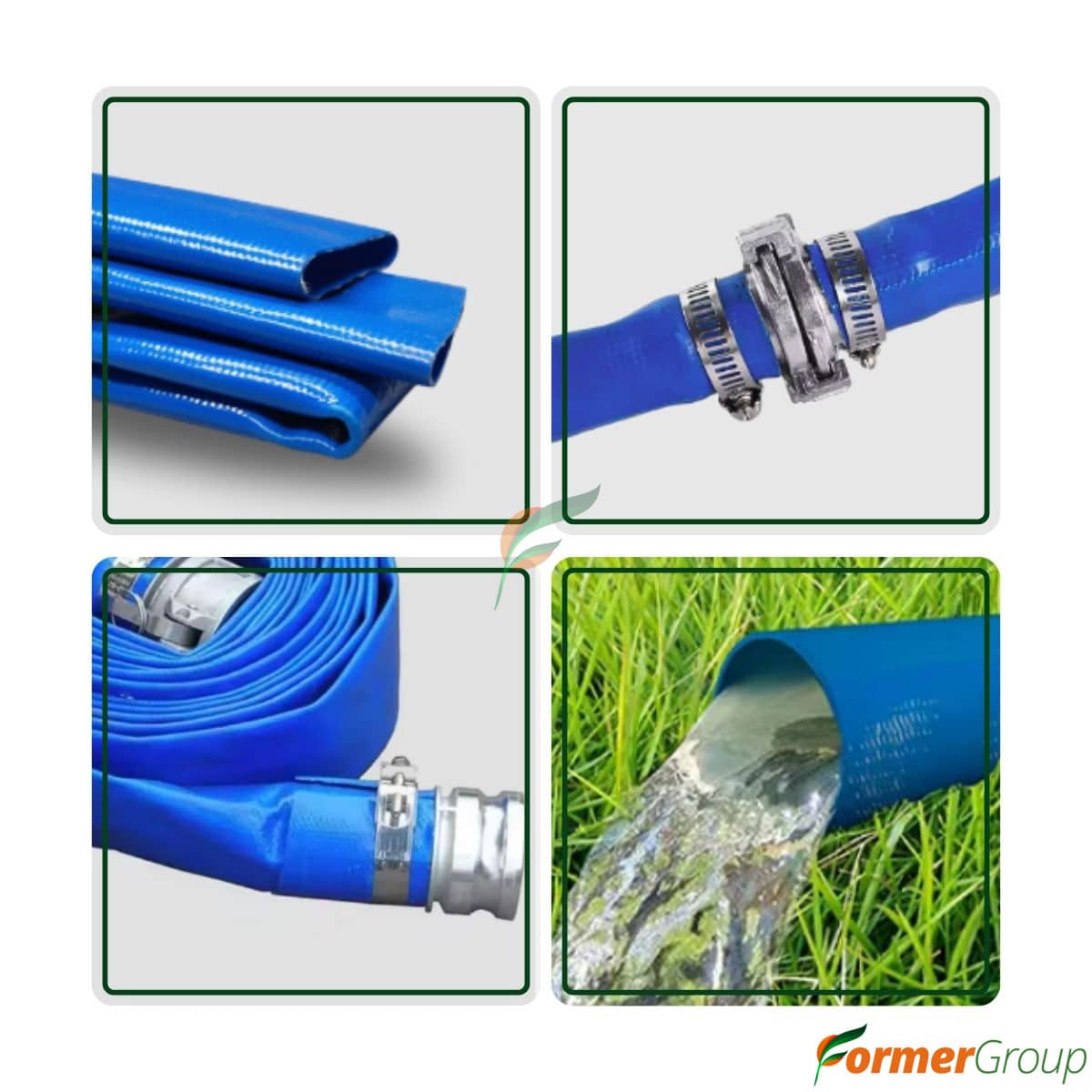 Manguera Plana PVC 2" 20m Alta Presión