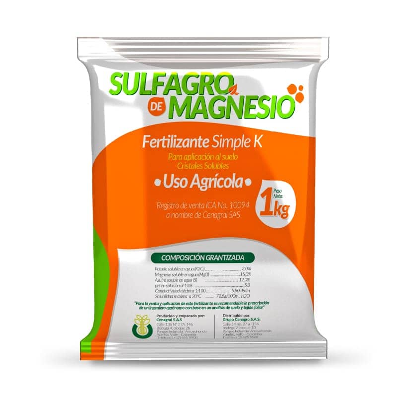 Sulfagro Magnesio 1 Kg – Corrector de Magnesio en Cultivos
