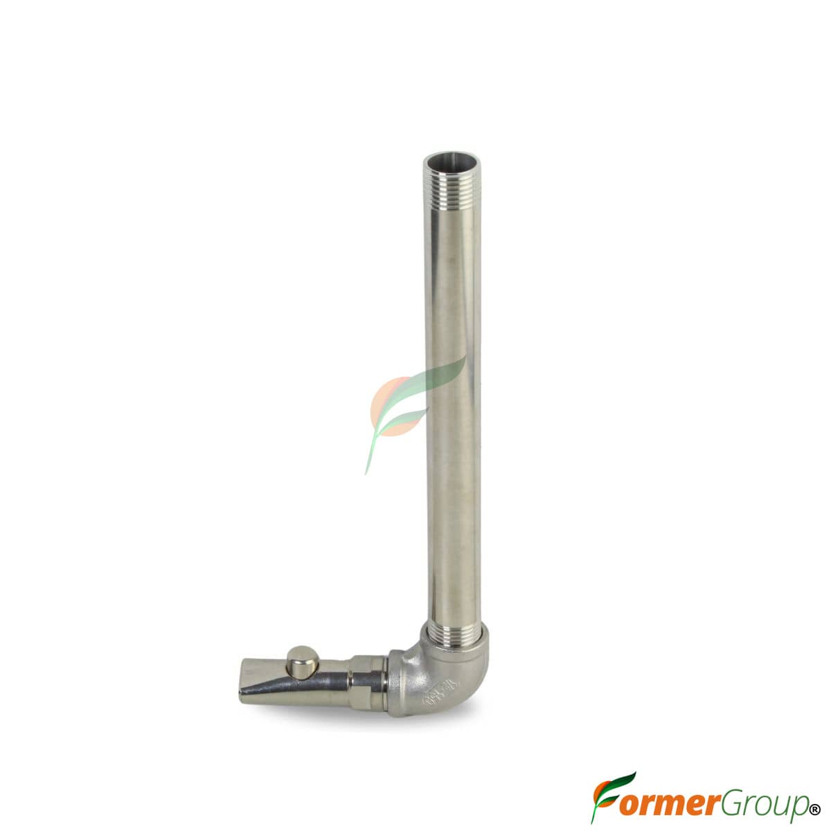 Kit Bebedero Lechones Botón 1/2 Codo 20cm Acero Inox