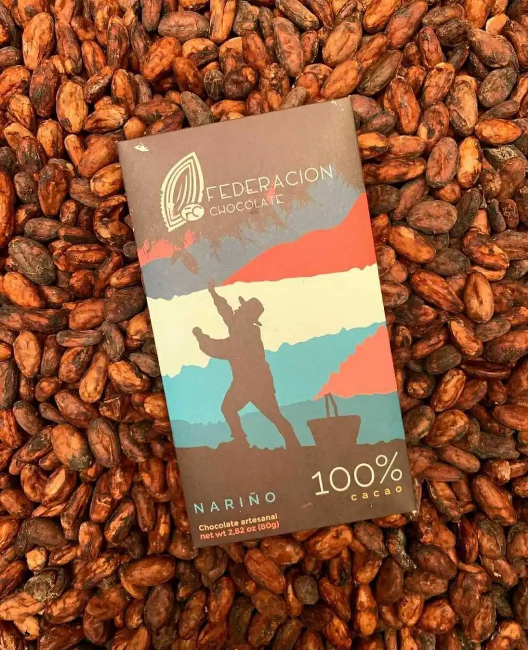 Barra de chocolate Nariño 100% cacao x 80gr