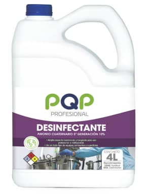 Desinfectante Amonio Cuaternario PQP 4L
