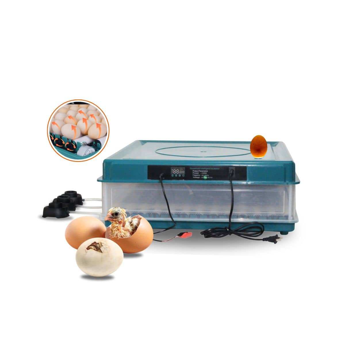 Incubadora 130 Huevos Volteo Automático 110V
